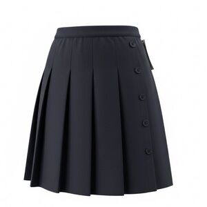 Nautica Girls’ Navy Button-Detail Pleated Skirt. Size 12